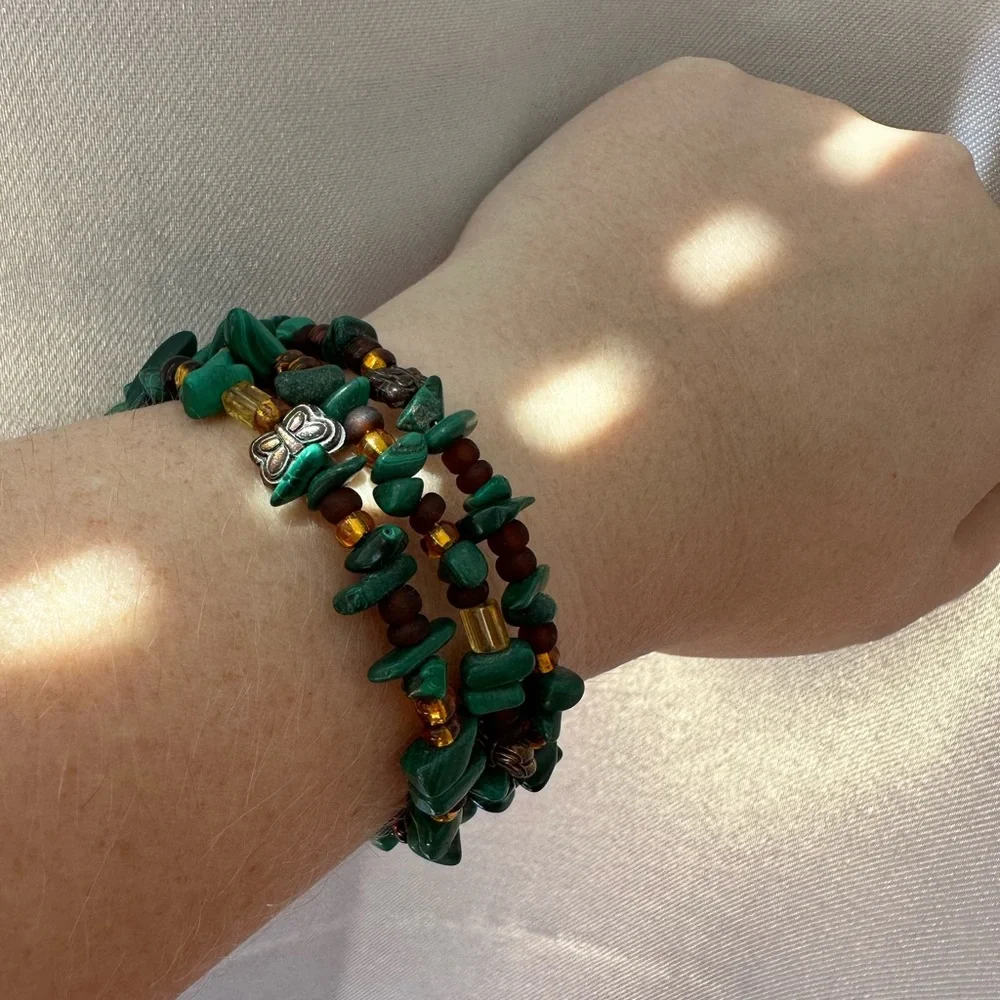 Handmade wrap bracelet - Picture 2 of 4